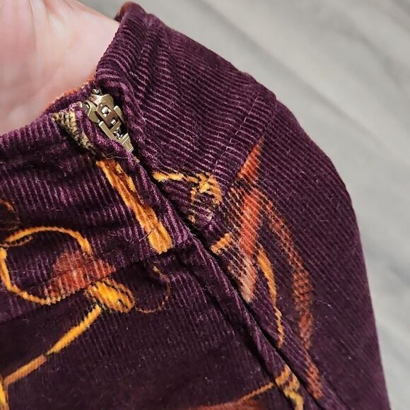 Talbots Plum Corduroy Status Aline Skirt - Picture 5 of 5